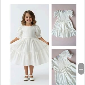 Elegant White Kids Dress